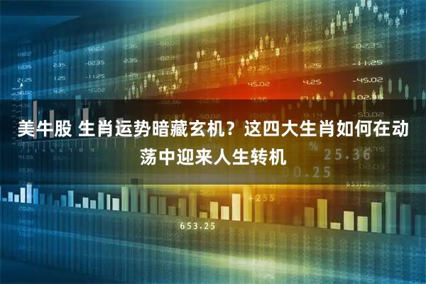 美牛股 生肖运势暗藏玄机？这四大生肖如何在动荡中迎来人生转机