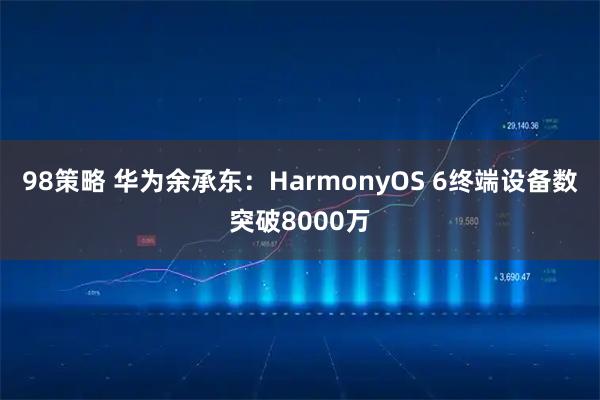 98策略 华为余承东：HarmonyOS 6终端设备数突破8000万